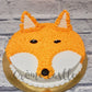 Orange colour dog cake - Creme Castle