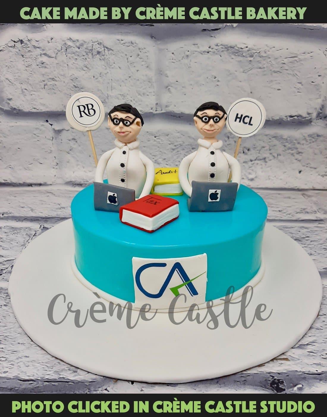 Twin Brothers Accountant Cake. Cakes Designs For Men. Noida & Gurgaon