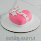 Heart Bow Cake. Valentine Day Cake. Anniversary Cake. Noida Gurgaon