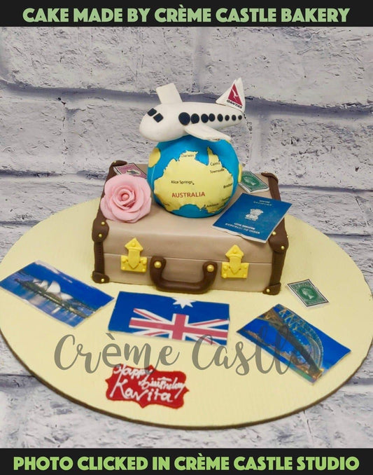 Travel Suitcase Cake. Suitcase Travel Cake. Noida & Gurgaon