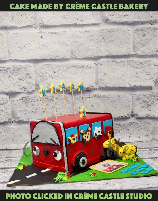 Bus theme Cake - Creme Castle