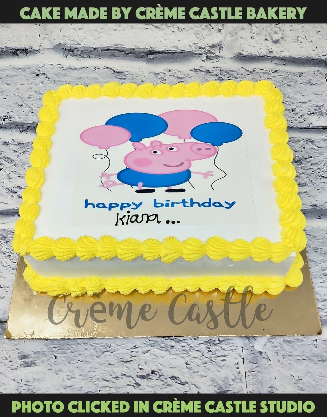 Two-tiered Peppa Pig Cake - Decorated Cake by Leah - CakesDecor