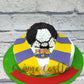 Barcelona Football Cake - Creme Castle