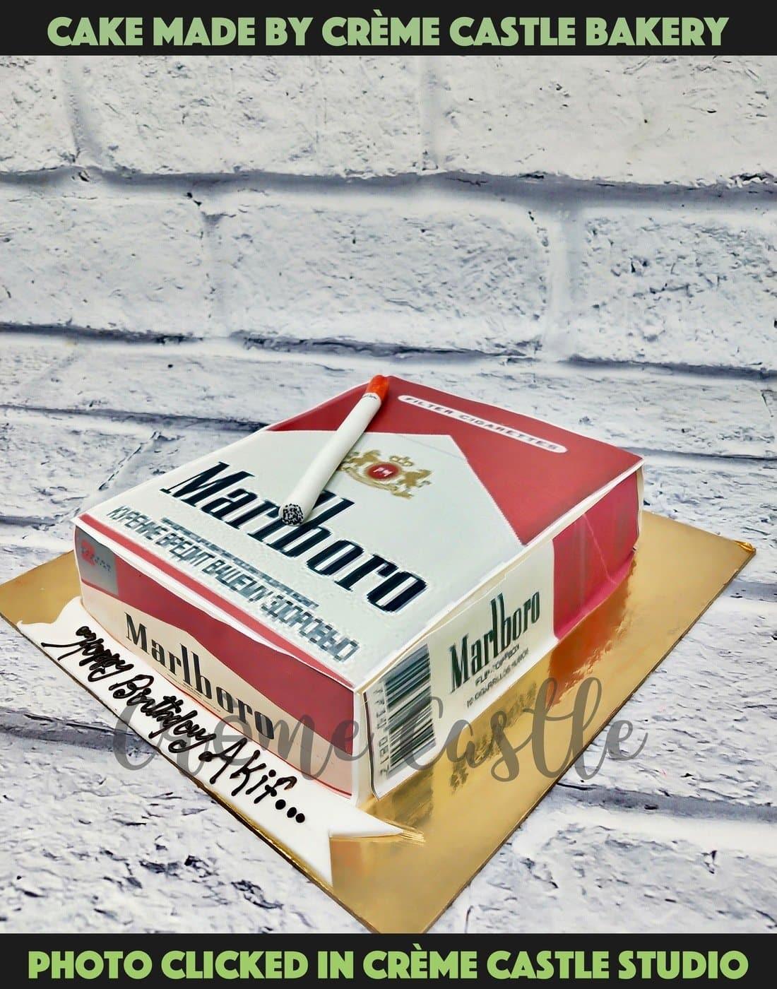 Marlboro Cigarette Cake - Creme Castle