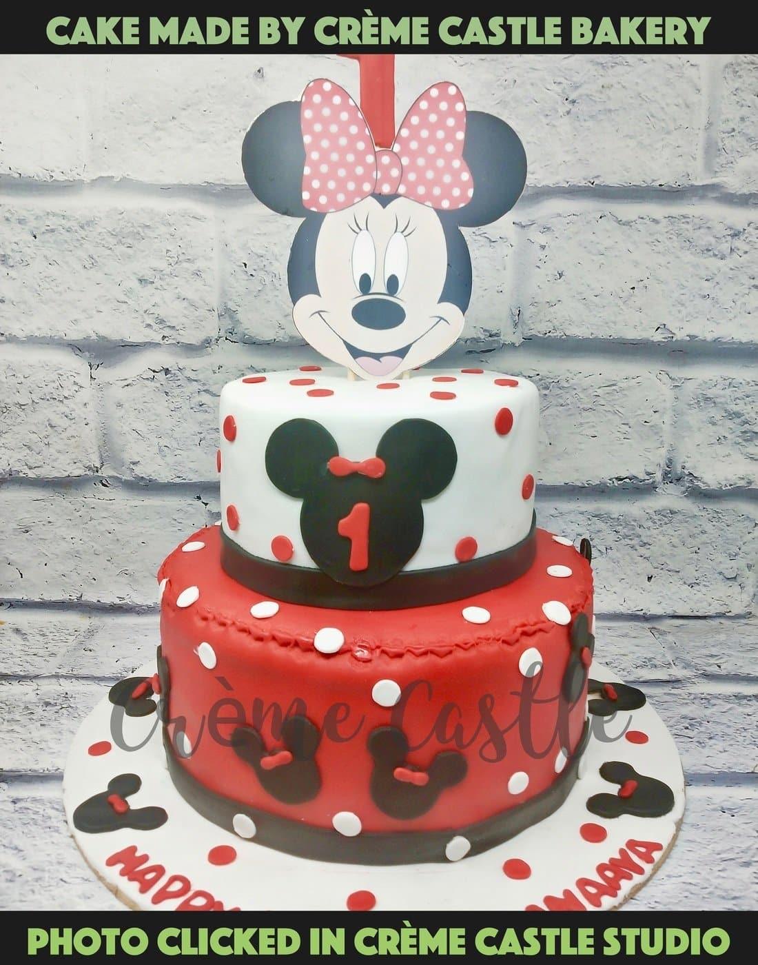 2 Tier Mickey Mouse Birthday Cake - The Cakery - Leamington Spa &  Warwickshire Cake Boutique