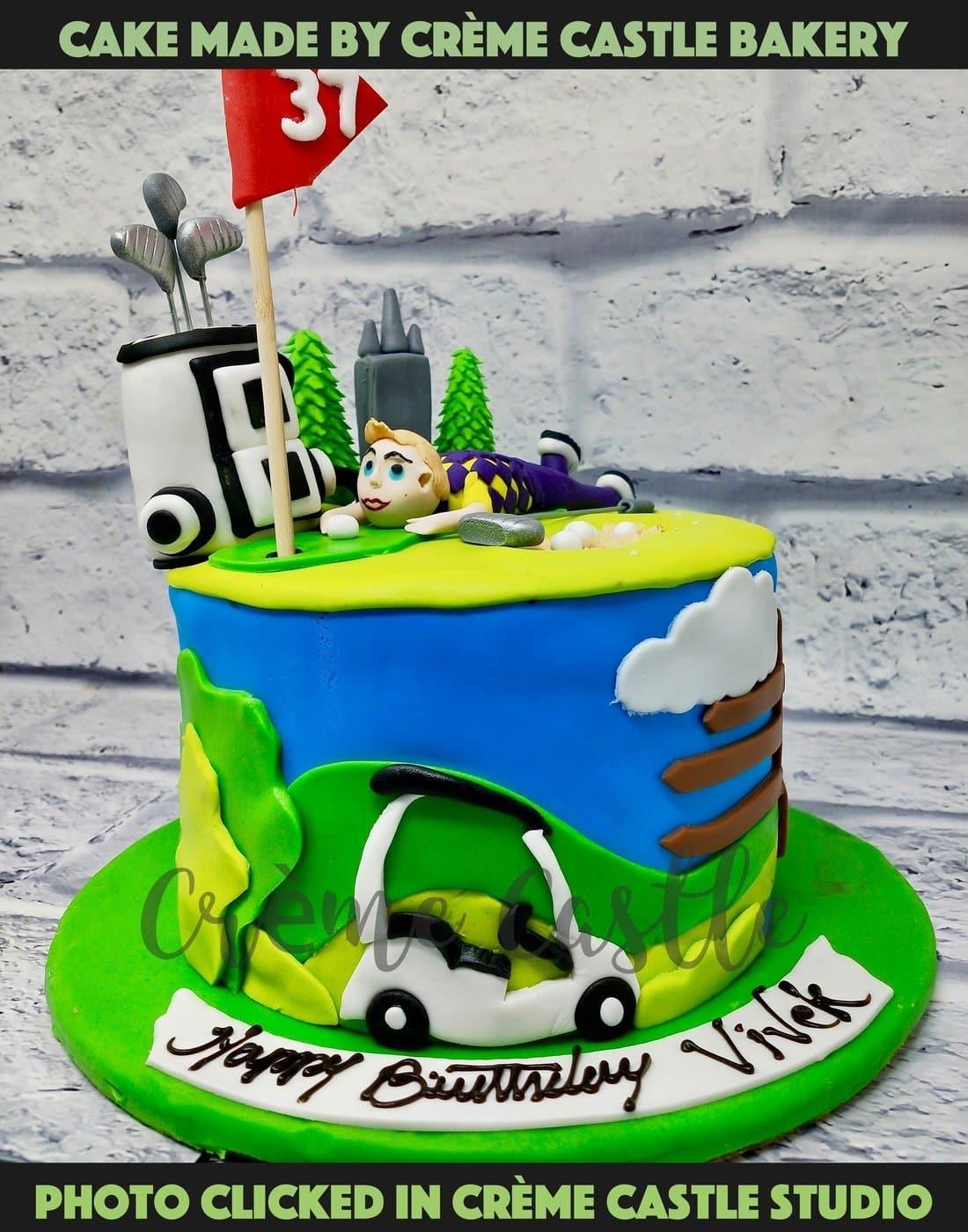 Golf Theme Cake 2 - Creme Castle