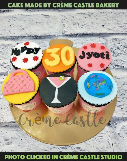 Shopping Cupcakes. Cake Designs for Girlfriend. Noida & Gurgaon