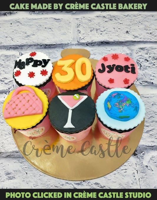 Shopping Cupcakes. Cake Designs for Girlfriend. Noida & Gurgaon