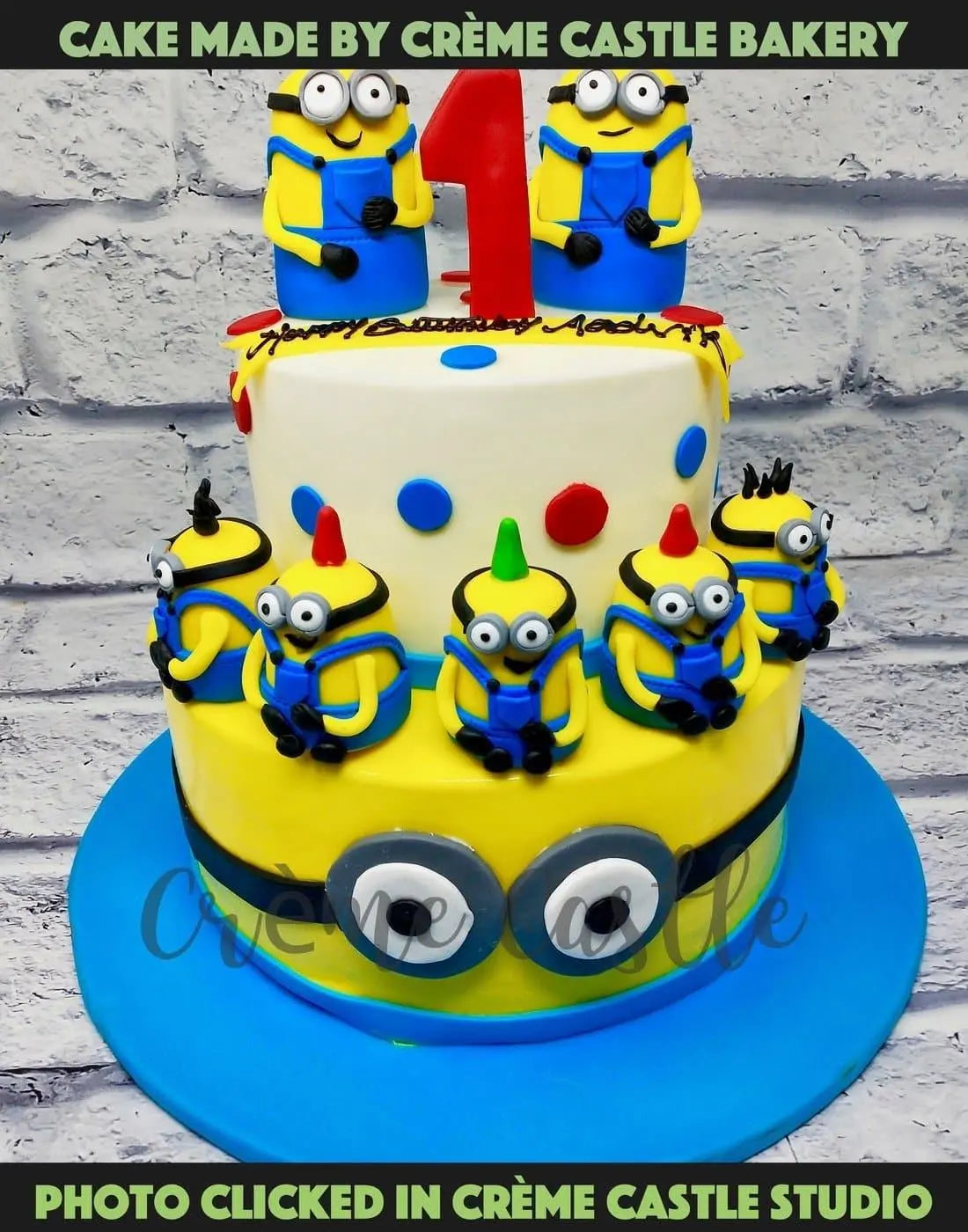 Minion Tier Cake 2 - Creme Castle