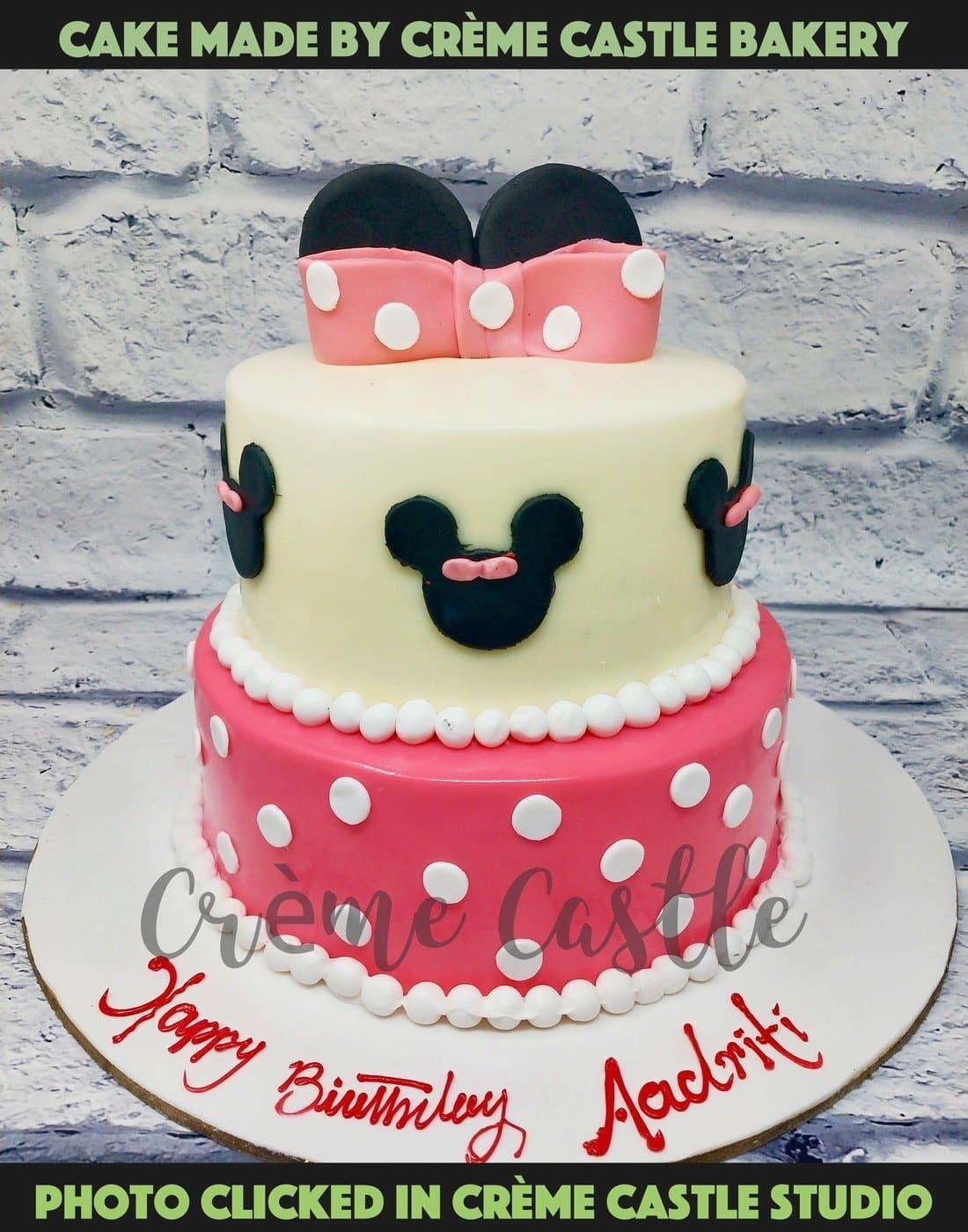 Minnie Tier Cake - Creme Castle