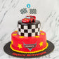 Pixar McQueen Car Tier Cake by Creme Castle