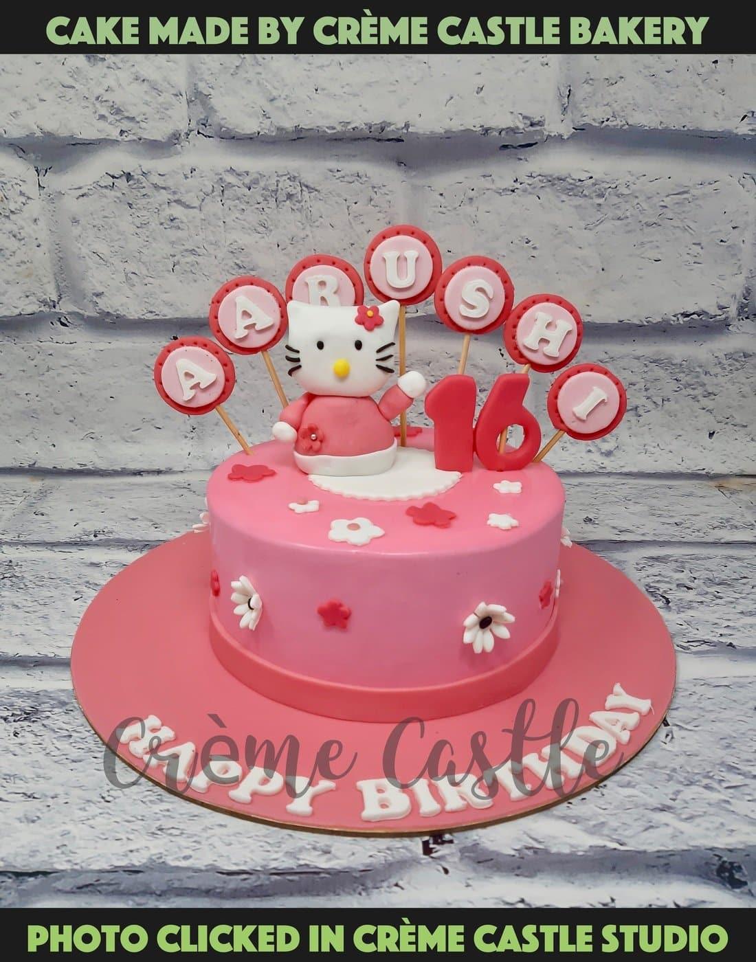 Hello Kitty Theme Cake Topper | Personalized Birthday Party Supplies –  Party Supplies India