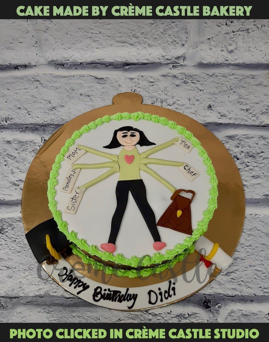 Multi tasker Mom Cake. Cake Designs For Mother. Noida & Gurgaon