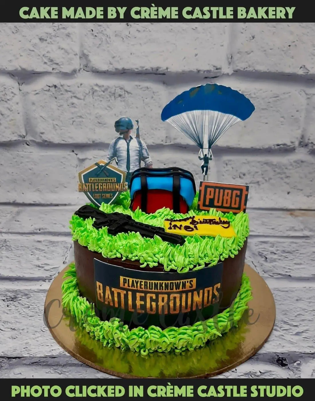 PUBG theme cake - Creme Castle