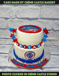 Captain America Theme Cake