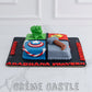 Avengers theme cake in Square Shape by Creme Castle