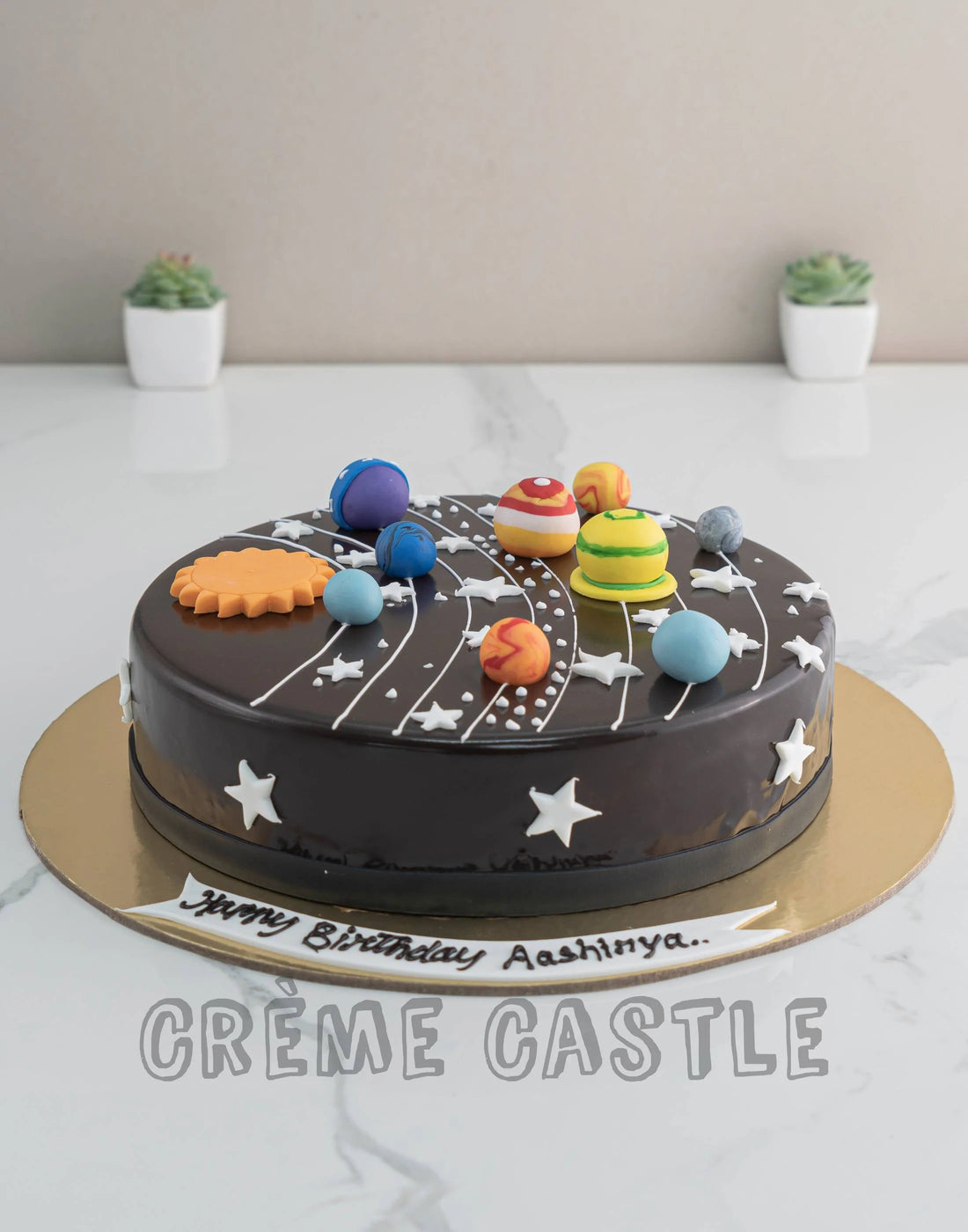 Solar System Theme Cake - Birthday Cake Designs for Year Old Boy - Designer Cake in Gurgaon