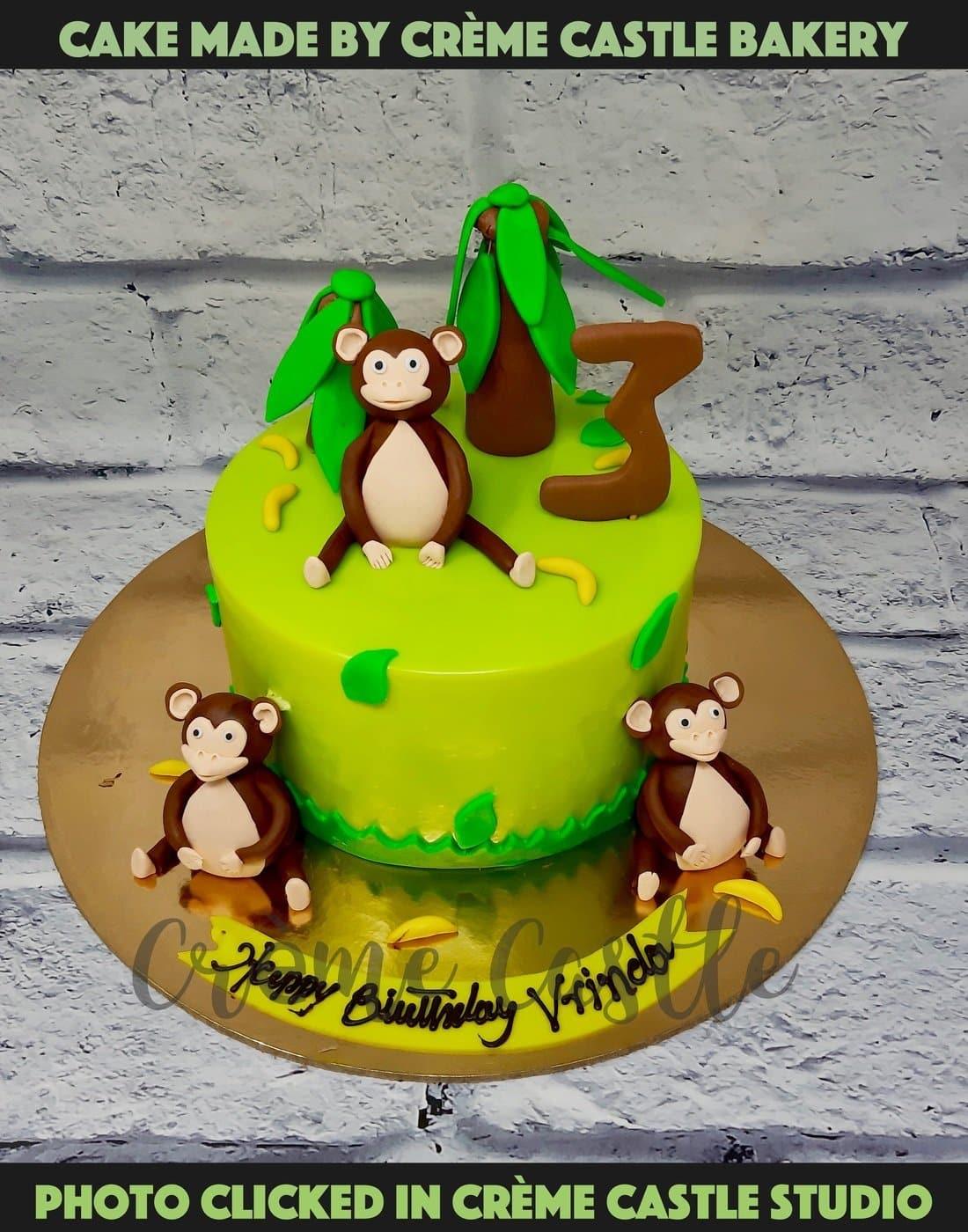 How to Make A Monkey Cake design | Fun Cake Design | #Thecakeshop - YouTube