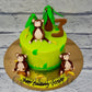 Monkey Theme Cake - Creme Castle