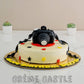Blue Butter Cream Crown Cake