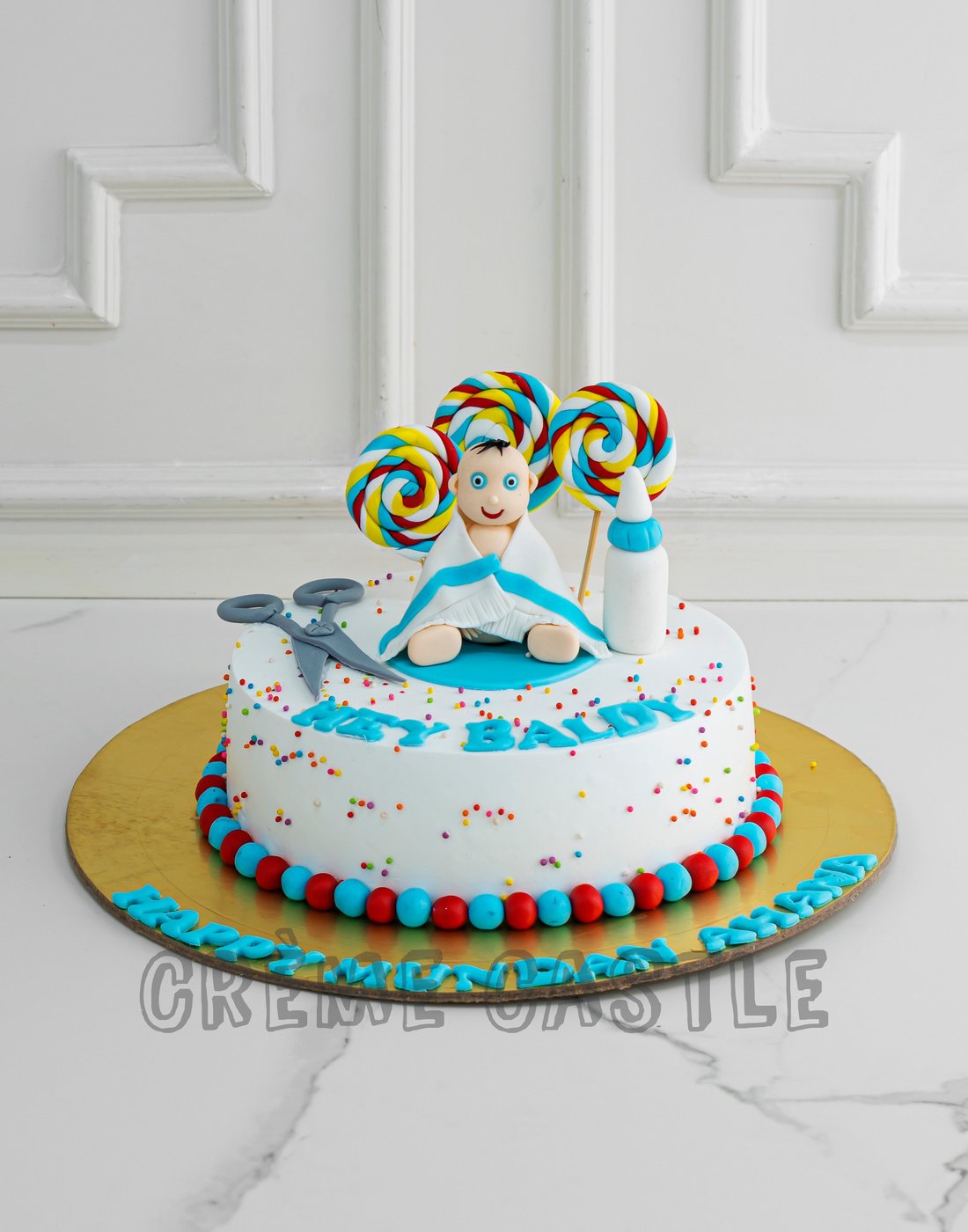 Mundan Theme Cake - Creme Castle