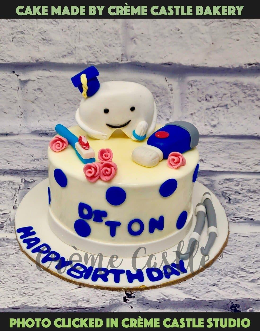 Dentist Theme Cake| Online Cake Delivery Hyderabad|CakeSmash.in