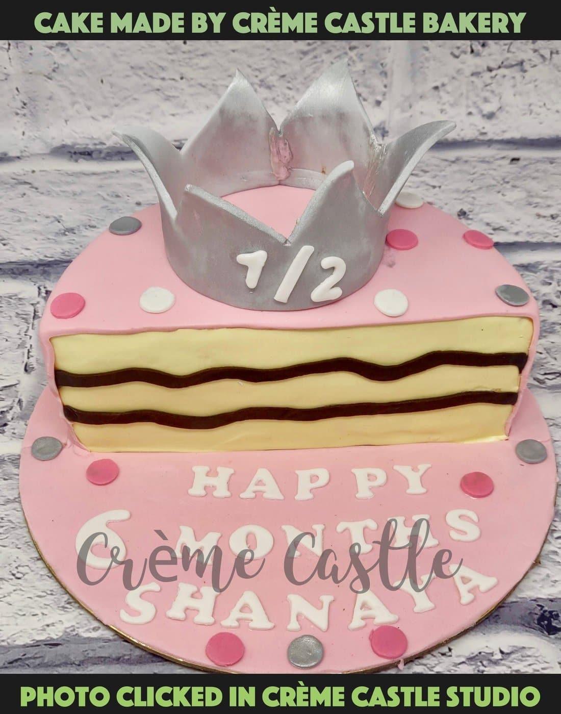 6 months Princess Cake - Creme Castle