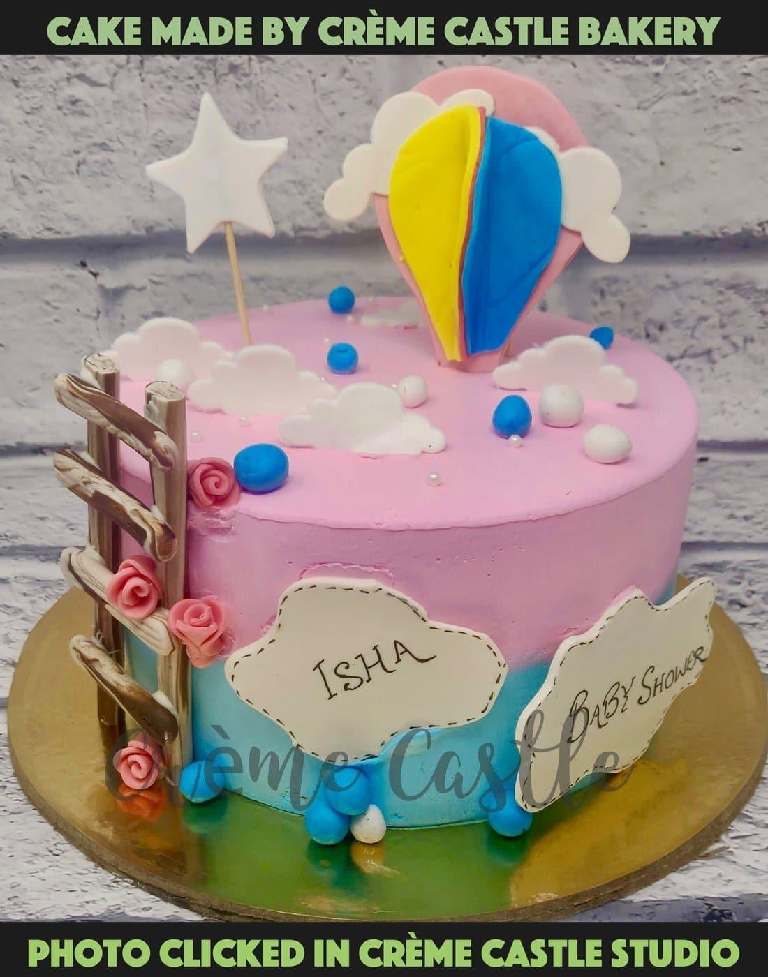 Parachute Theme Cake - Creme Castle