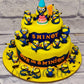 Minions Mega Tier Cake - Creme Castle