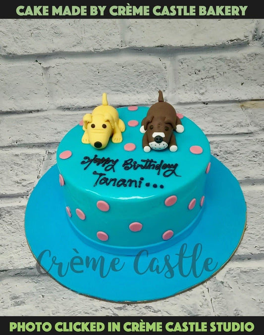 Pup Theme Cake - Creme Castle