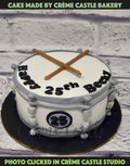 Drum Set Theme Cake
