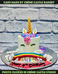 Unicorn and Rainbow Theme Cake