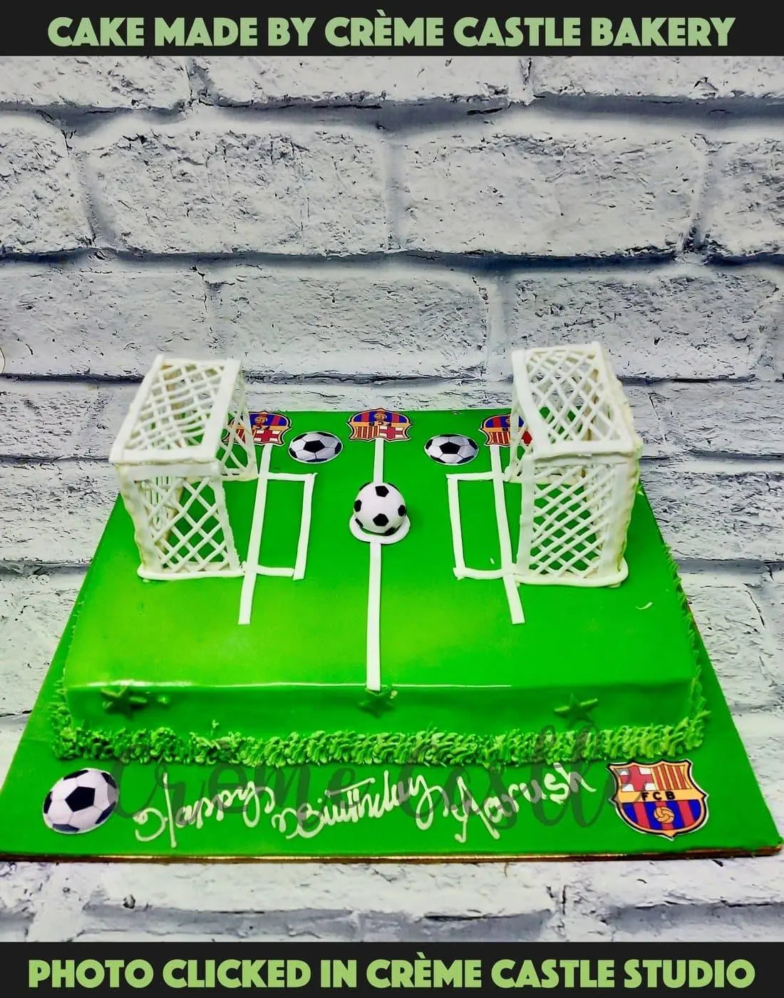 Football Field Cake - Creme Castle