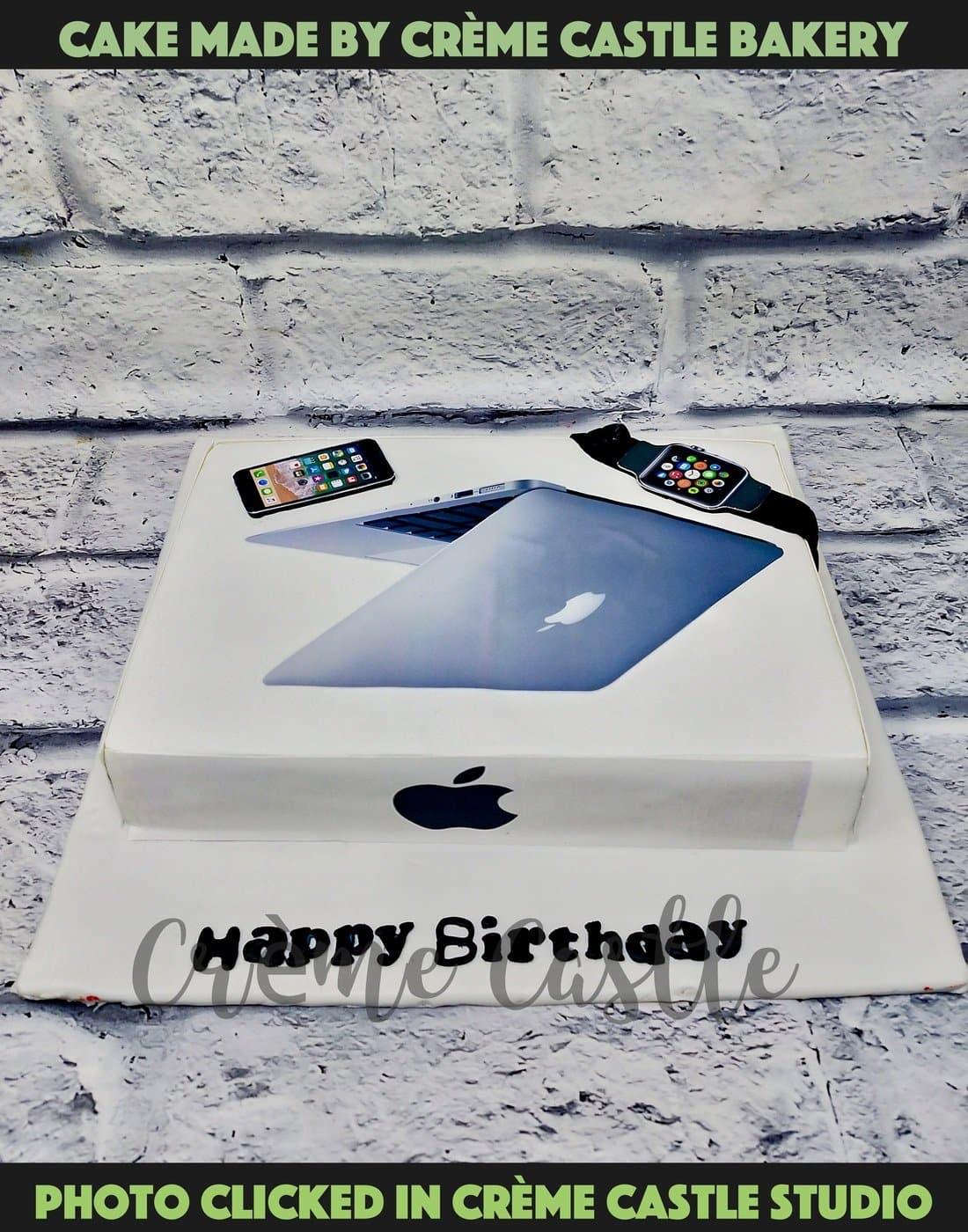 Cake for Apple fan - Creme Castle