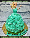 Blue Barbie Cake