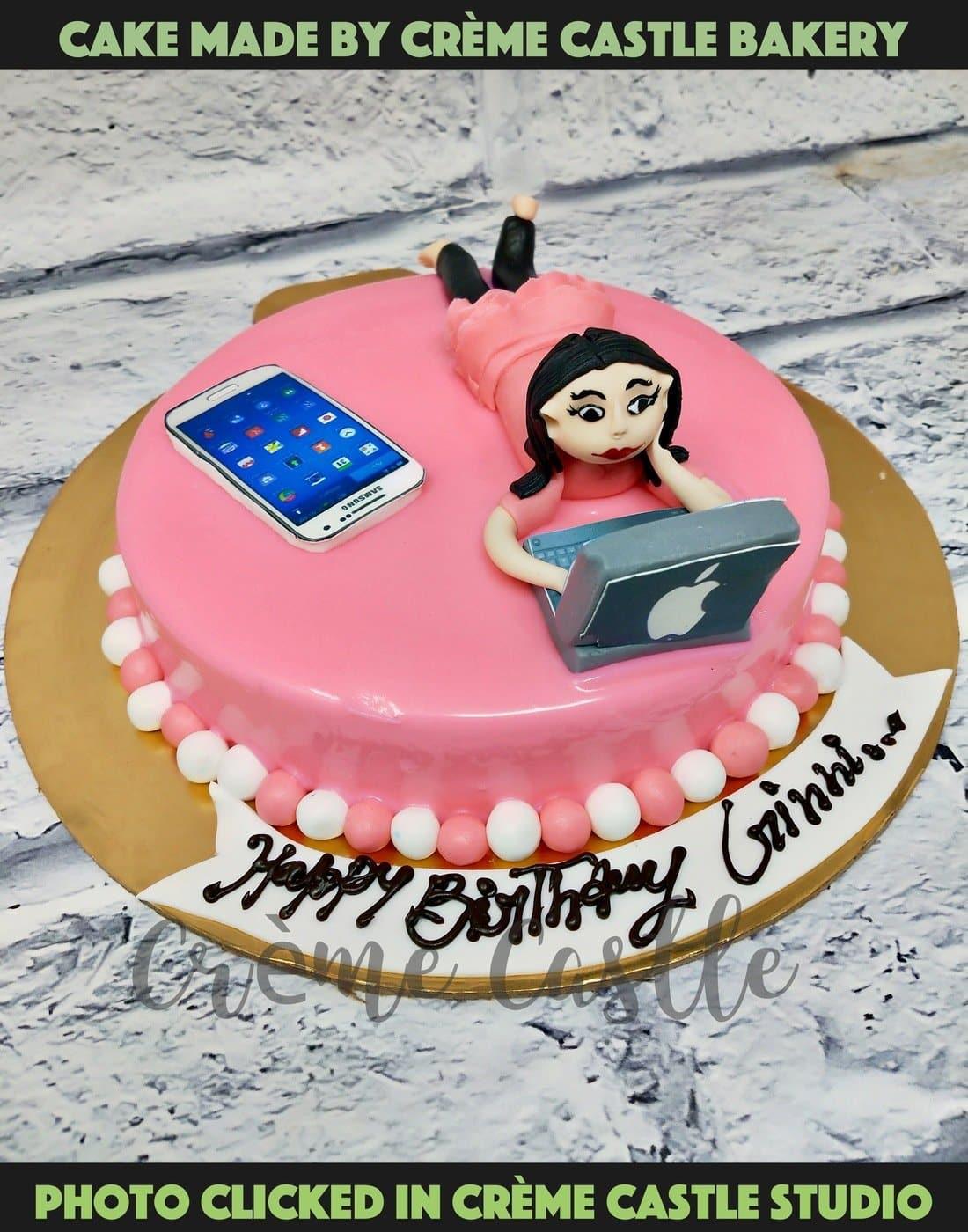 Baker's 13 - When making a birthday cake for baby girl turning ONE, the  basic elements are pink colour scheme and a cartoon character. For  Nidharshana's first birthday cake, we did just