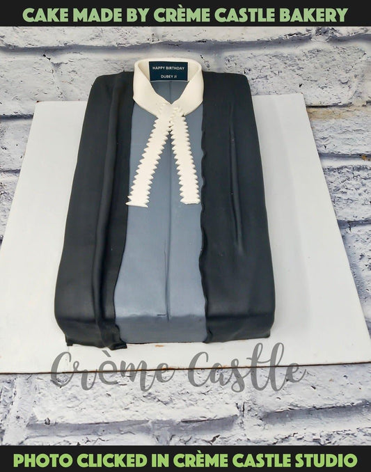 Lawyer Robe Theme Cake - Creme Castle