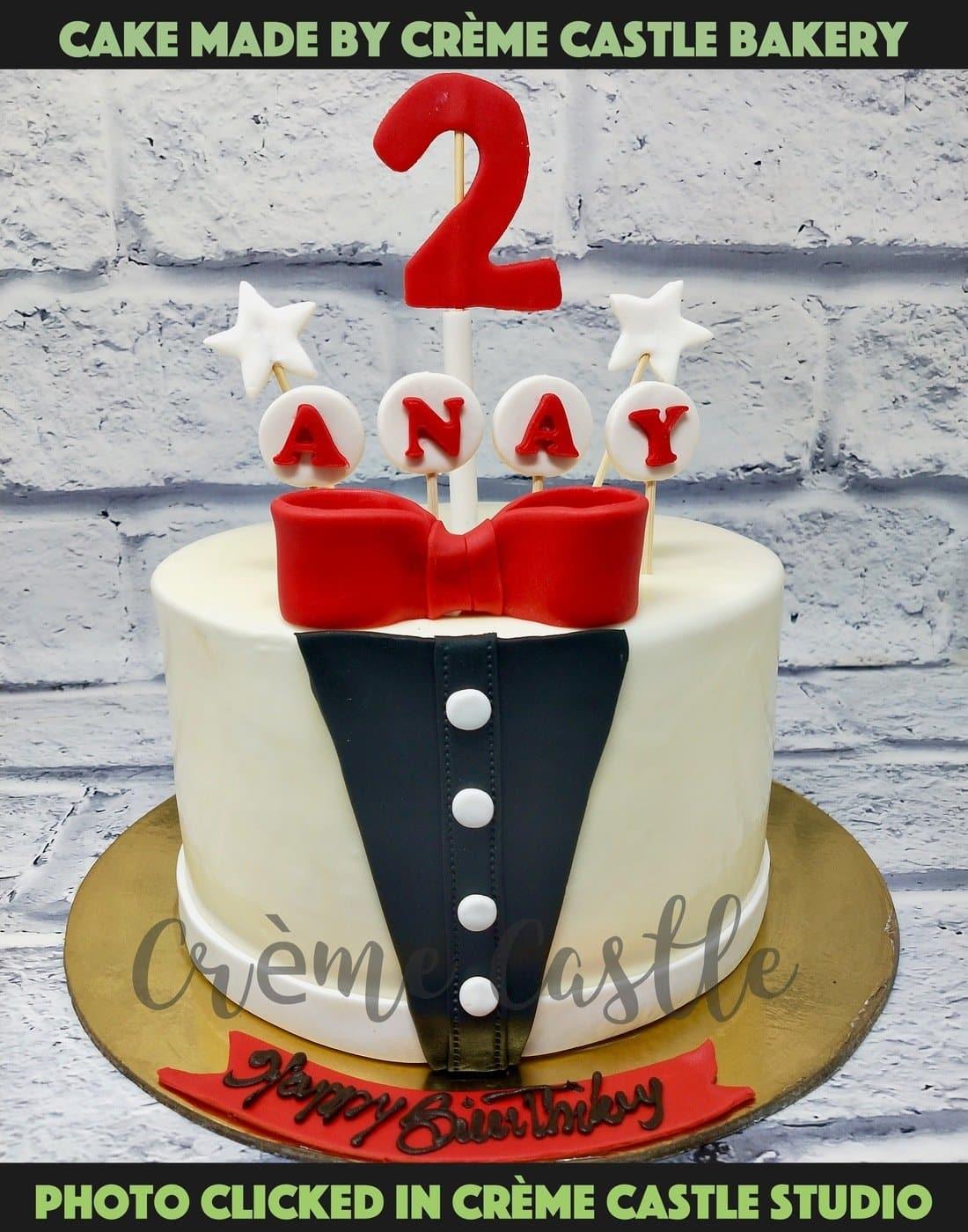 White Suit Cake. Cake Designs For Husband. Noida & Gurgaon