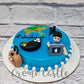 Birthday Cake Designs For Husband - Travel and Office theme Cake - Customized Cake in Noida