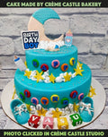 Moon and Kids Theme Cake