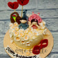 Cute Couple Theme Cake, Valentine Day Cake, Delivery in Gurgaon & Noida