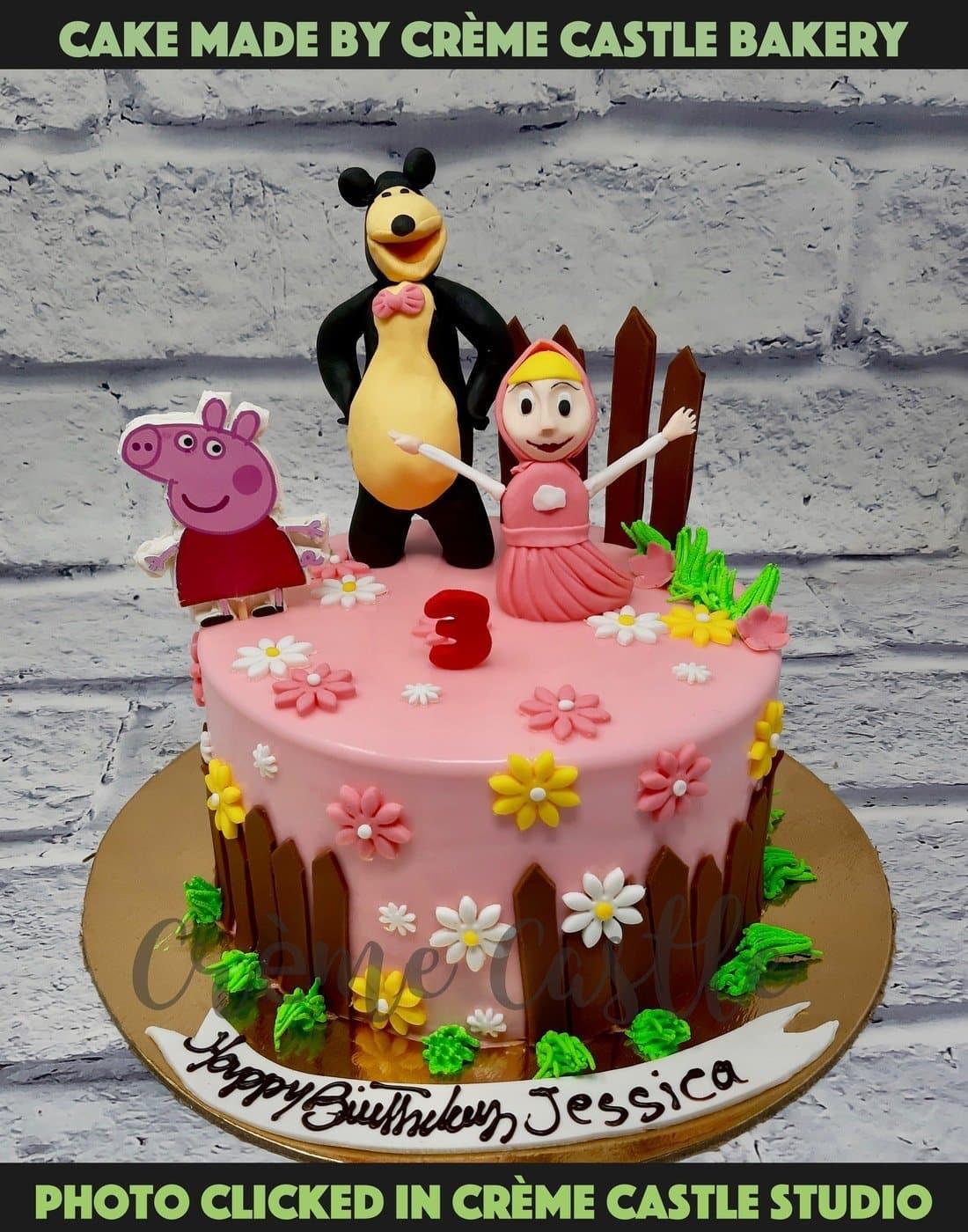 Masha & Bear Cake. Masha Bear Cake. Noida & Gurgaon