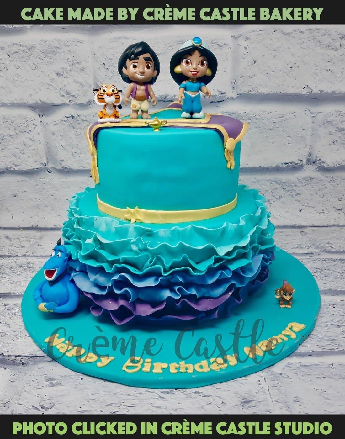 Aladdin Fondant Cake Delivery Chennai, Order Cake Online Chennai, Cake Home  Delivery, Send Cake as Gift by Dona Cakes World, Online Shopping India