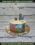 Wanderlust Theme Cake