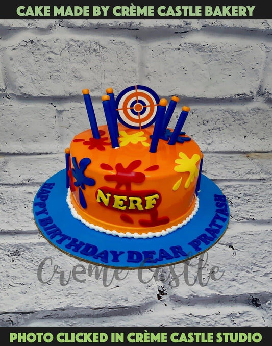 Nerf Gun Target Cake. Cake Design For Boys. Noida & Gurgaon