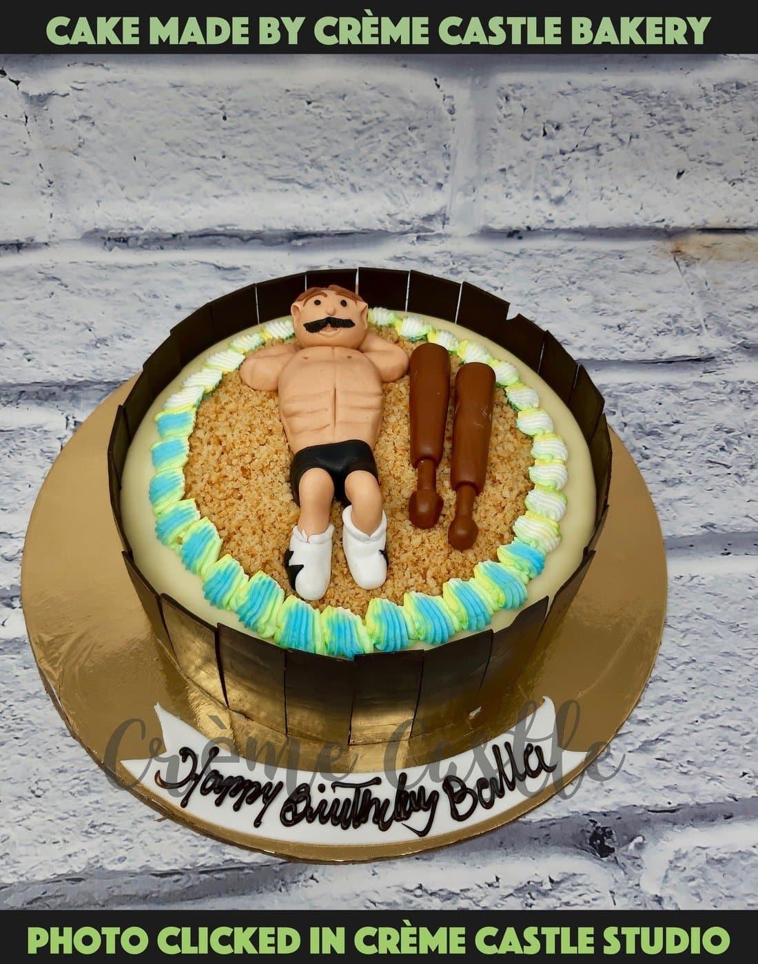 WWE Inspired Personalised Cake Topper Wrestling Cake - Etsy