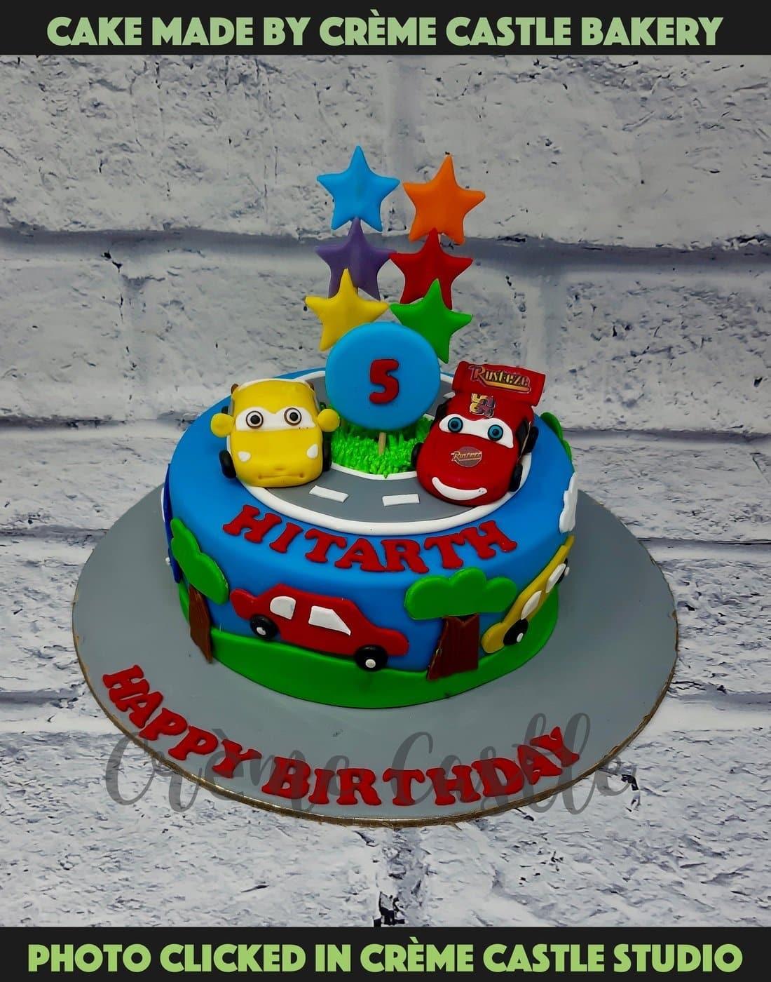 Car Carnival Cake - Creme Castle