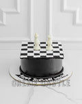 Chess King Queen Cake