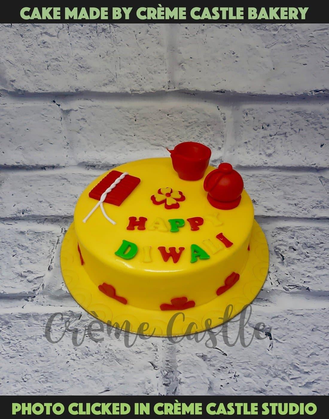 Diwali Theme Cake - Creme Castle