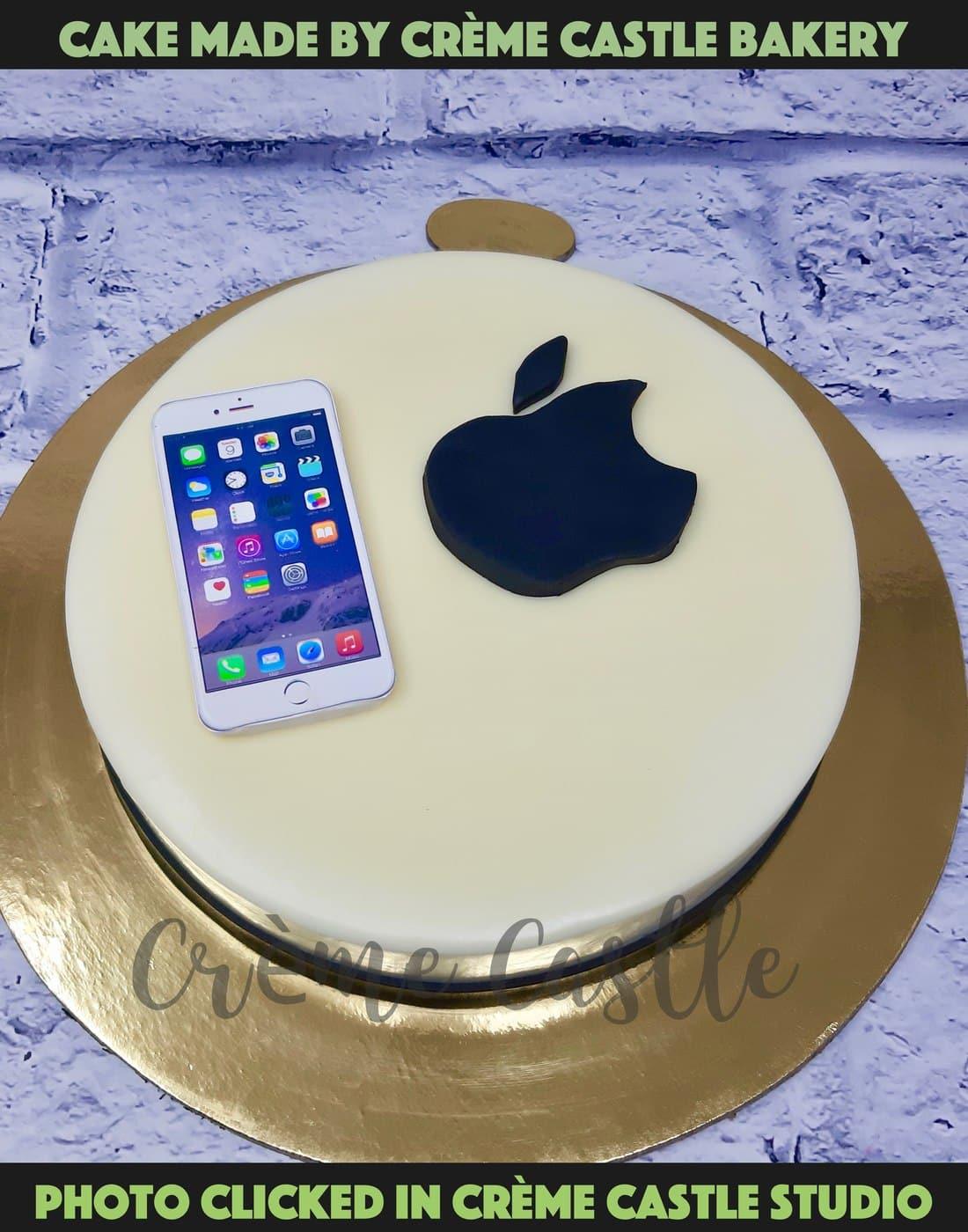 Apple and iPhone Cake] - Creme Castle